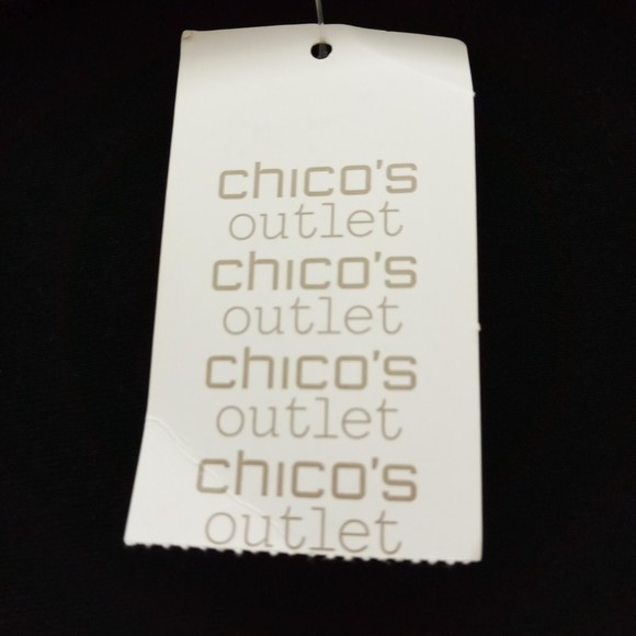 NWT Easywear by Chico's Black Sadie Lace 3/4 Jacket in Chico's size 2 (L/12) - Picture 4 of 10